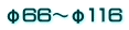 φ66～φ116