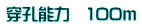 穿孔能力　100ｍ